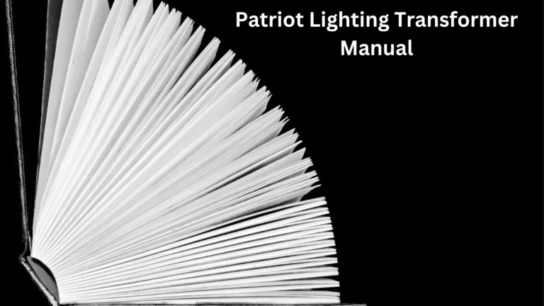 patriot lighting transformer manual